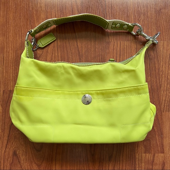 Coach Handbags - Coach Lime Greeen Hamptons Weekend Collection Handbag L055-4984